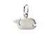 whale charm, sterling silver