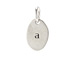 "A" charm, sterling silver