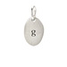 "G" charm, sterling silver