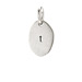 "T" charm, sterling silver