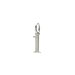 open l charm, sterling silver
