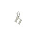 open n charm, sterling silver