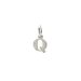open q charm, sterling silver