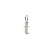 open t charm, sterling silver