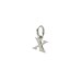open x charm, sterling silver