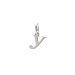 open y charm, sterling silver