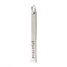 "peaceful" stick charm, sterling silver