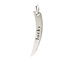 "lucky" curve charm, sterling silver