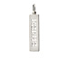 "karma" word charm, sterling silver