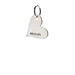 "mom" heart charm, sterling silver