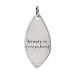 "beauty is everywhere" petal charm, sterling silver