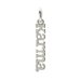 karma charm, sterling silver