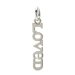 loved charm, sterling silver