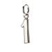 "1" charm, sterling silver