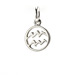 zodiac "aquarius" charm, sterling silver