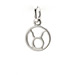 zodiac "taurus" charm, sterling silver