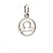 zodiac "libra" charm, sterling silver