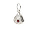 january birthstone charm, sterling silver