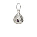february birthstone charm, sterling silver