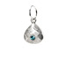 march birthstone charm, sterling silver