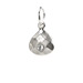 april birthstone charm, sterling silver