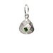 august birthstone charm, sterling silver