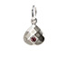 october birthstone charm, sterling silver