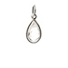 rock crystal pendant gem, sterling silver
