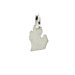 michigan charm, sterling silver