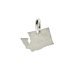 washington charm, sterling silver