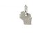 wisconsin charm, sterling silver