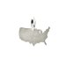 USA charm, sterling silver