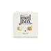 jewel box gold dipped square stud earrings
