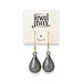 jewel box charcoal sterling silver sparkle teardrop earrings