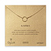 karma necklace, gold dipped - 18 inch
