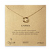 triple karma ring necklace, gold dipped