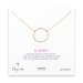 medium sparkle karma necklace, gold dipped
