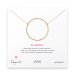 large sparkle karma necklace, gold dipped