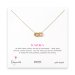 small multi-link sparkle karma necklace, gold dipped