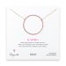 large sparkle karma necklace, rose gold dipped
