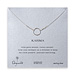 karma necklace, sterling silver - 18 inch