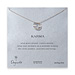 triple karma ring silver dipped necklace
