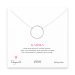 medium sparkle karma necklace, sterling silver