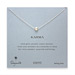 karma faceted bead sterling silver necklace - 18 inches