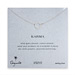 simple karma necklace, sterling silver - 18 inches
