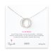 medium multi-link sparkle karma necklace, sterling silver