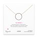 medium sparkle karma necklace, charcoal sterling silver on gold chain