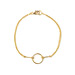 karma bracelet, gold dipped