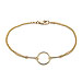 karma bracelet gold dipped