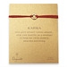 small karma hammered bracelet gold dipped on red irish linen